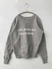 Champion チャンピオン スウェット L グレー コットン 前面プリント ワンポイント 長袖