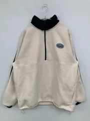 SUNDAY SKATE CLUB サンデースケートクラブ その他トップス M アイボリー ボア コットン 無地 ワンポイント ブランドロゴ ライン柄 ミドル丈