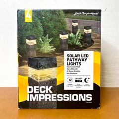 Deck Impressions ソーラーガーデンライト2個セット エクステリア