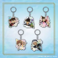 名探偵コナン 大阪城 全国テーマ アクリルキーホルダー コナン、新一、蘭、灰原