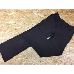【中古】[印象BC] K OF KRIZIA K・オブ・クリツィア サイズ42 ブラウン レディース？ フレアパンツ ブーツカット ストライプ 若干ストレッチ ジップフライのサムネイル