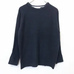 【中古】[印象AB] CIAOPANIC TYPY チャオパニック ティピー ニット / セーター メンズ S 紺 アクリル×ナイロン×毛×モヘヤなど 肩から袖にリブストライプ ストレッチ ラグラン 長袖のサムネイル