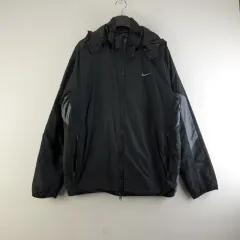 ナイキ メンズ105 ブラック スウッシュ フード ジャケット M4225