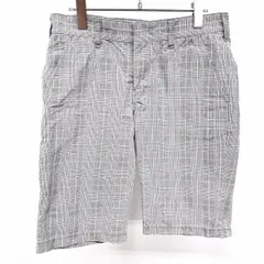 【中古】[印象AB] HARE ハレ テーパードショーツ / ハーフパンツ メンズ M ヘザーグレー系×ピンク 綿100% 若干薄手 ショート グレンチェック ジップフライのサムネイル