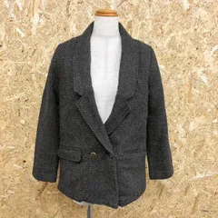 古着 イーハイフンワールドギャラリー E hyphen world gallery テーラードジャケット 身頃に中綿入り 長袖 F メランジグレー レディース