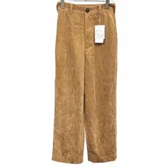 【新品】[印象N] socolla ソコラ コーデュロイパンツ レディース 2 ブラウン 茶 ポリ×レーヨン 若干薄手 テーパード 無地 ジップフライのサムネイル