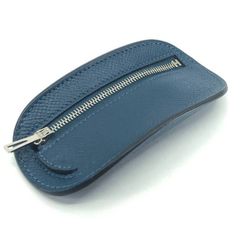 HERMES エルメス エブリン コインケース 小銭入れ 財布 ブルー 美品