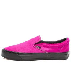 バンズ メンズ シューズ スニーカー Vans Lx Classic SlipOn 98 Sneaker Pony Hair Fuchsia フューシャ