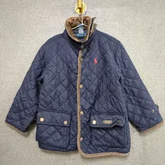 ポロ キッズ 4/4T キルティング ジャケット ネイビー BO159