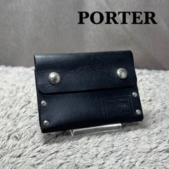 PORTER ポーター レザー スタッズ パスケース カードケース ブラック