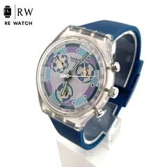動作未確認 swatch スウォッチ クロノグラフ AG 1992 グリーン×ブルー 宇宙・天体 腕時計 ☆ PayPay(ペイペイ)決済可能 ☆ 札幌市 豊平区 平岸 Swatch（スウォッチ） 腕時計 SIDEREAL/GREENSHIFT / BLUESHIFT GLOW