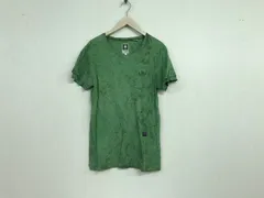 本物ジースターロウGSTARRAWコットンポケット半袖Tシャツメンズサーフアメカジミリタリーストリートスケーターワークビジネススーツモードゴルフグリーン緑柄S