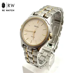 【中古】SEIKO DOLCE 5E31-600A クォーツ腕時計 シルバー