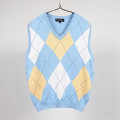 Brooks Brothers PIMA Cotton Middle Gauge Argyle Knit Vest S ブルックスブラザーズ ミドルゲージ アーガイル ニットベスト