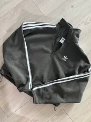 アディダス フリース ハーフジップアップ ジャージ S