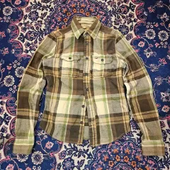 ホリスター ブラウン フランネル チェック シャツ