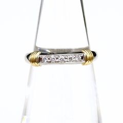 Ch Dior Pt900 K18 ダイヤモンドリング 2号 - メルカリ