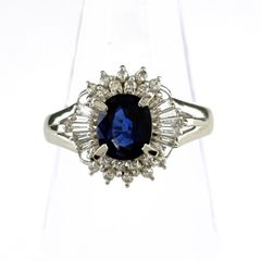 最高峰】セイコージュエリー 大粒1.22ct サファイア ダイヤ Pt900