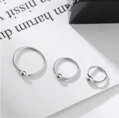 s61 選べるサイズ フープピアス シルバー 小ぶり 韓国 シンプル 上品 レディース