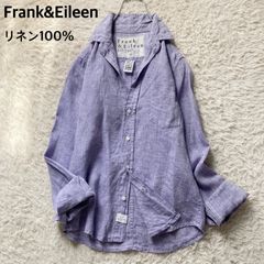 美品 フランク&アイリーン 希少S リネン100% スキッパーシャツ