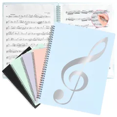 Solf【ピティナ支部長監修】 楽譜 ファイル 書き込める 2面 台紙 譜面 20枚/40ページ 吹奏楽 ピアノ バンド A4 (ブラック)1冊