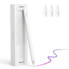 UGREEN ipad ペンシル アップルペンシル 磁気吸着 ワイヤレス急速充電 apple pencil 第2世代互換スタイラスペン 超高感度 極細 0遅延 傾き感知 誤作動防止 ペンシル タブレット用 iPad Pro 11'' 1/2/3/4, iPAR