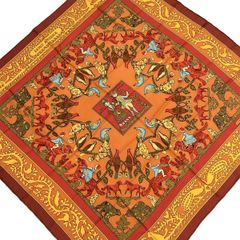 HERMES KILIM カレ90スカーフ ヴィンテージ新品未使用タグ箱付き