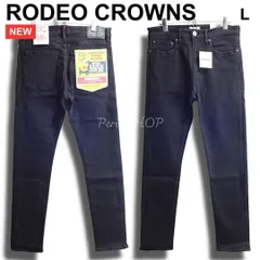 新品　RODEO CROWNS　ロデオクラウンズ　スキニー　W76cm（レディースW30相当）　デニムパンツ　ハイストレッチ　ブラック / 黒　ユニセックス