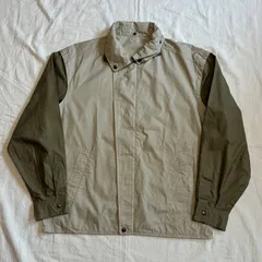 90s Christian Dior MONSIEUR ブルゾン 2トーン ベージュ×オリーブ コットン L表記