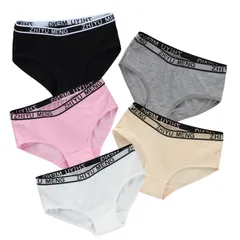 [FARFADET] ガールズ ショーツ 女の子 ジュニア キッズ パンツ インナー 下着 通気 綿95％ 肌着 ボクサー 5枚組 小学生 高学年 Junior 中学生 綿混 女児 綿 130 140 150 スポー [ベルトショーツ] [Free Size]のサムネイル