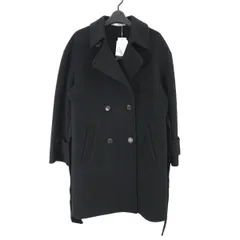 theory luxe セオリーリュクス 25AW Hildon Luisa Coat ダブルフェイスリバーベルテッドコート 36 03-5409625 ブラック