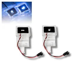 トヨタ車 青発光 汎用 給油口レバー ボンネットレバー LEDライト ハイエース 200系 アルファード等 多数適合 (ブルー発光) [ブルー発光]のサムネイル
