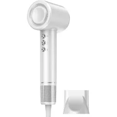 ドライヤー【2025進化モデル・20ｓ速乾】大風量 高速ヘアドライヤー 2億高濃度マイナスイオン 静電気抑制 NTC温度制御システム 過熱保護 恒温ヘアケア 髪質改善 5段階温度調節&3段階風量 【温冷リズム】 マグネット式ノズル付き 小型  5e8aba69