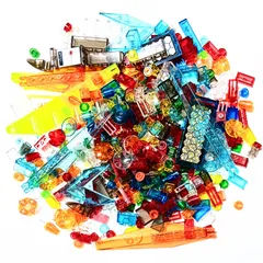 レゴ 正規品 中古 クリアパーツ500個 まとめ売り 大量 レゴブロック【管理番号：3537】