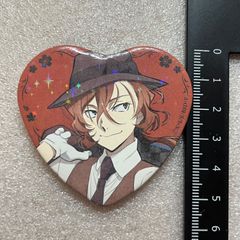 文豪ストレイドッグス スイーツパラダイス ハート型 缶バッジ 中原中也
