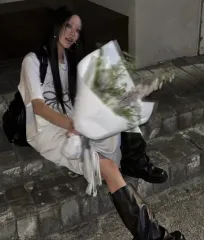 トリミング半袖 (ブラック)