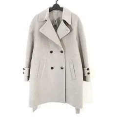 theory luxe セオリーリュクス 25AW Hildon Luisa Coat ダブルフェイスリバーベルテッドコート 36 03-5409625 フレンチグレーメランジ