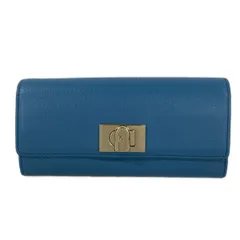 FURLA(フルラ) 長財布 ブルー レザー