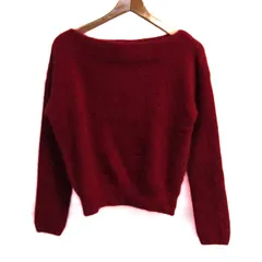 アンタイトル ニット セーター 長袖 ウール100% ブランド トップス 赤 レディース 2サイズ レッド UNTITLED 【中古】