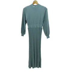 グローブ ニットワンピース 長袖 未使用 ブランド トップス レディース Sサイズ グリーン grove