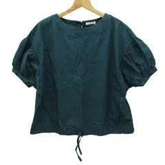 スタディオクリップ ブラウス シャツ 半袖 未使用 コットン100% ブランド トップス レディース Fサイズ グリーン studio CLIP