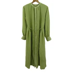 レイビームス ワンピース 長袖 未使用 ブランド トップス レディース Fサイズ グリーン Ray Beams