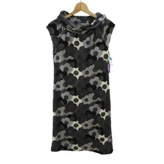 マリークヮント ワンピース 未使用 ブランド トップス 日本製 レディース Mサイズ パープル×ブラウン×グレー MARY QUANT