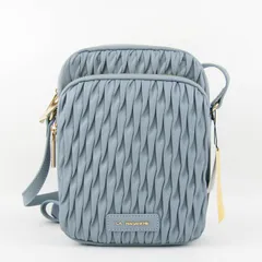 ラバガジェリー ショルダーバッグ 未使用 本革 レザー 鞄 カバン ブランド レディース ライトブルー LA BAGAGERIE