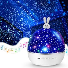 星象儀 家用 【22種投影 & 藍牙喇叭】 生日禮物 女性人氣 聖誕節 夢幻開關 彌月禮 發光玩具【多色變換 附遙控充電式】夜燈 音樂盒【亮度調整 & 歐 85062526