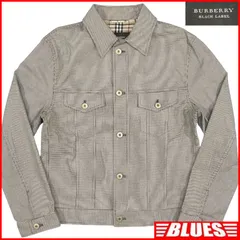BURBERRY BLACK LABEL バーバリーブラックレーベル Gジャン L 千鳥格子 ジャケット ノバチェック ブルゾン 古着 メンズ ジャケット_ブルゾン_サイズL一覧←SEULB屋着古← HS486