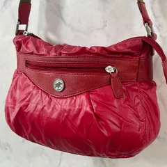 ハンティングワールド ショルダーバッグ クロスボディーバッグ 肩掛け 斜め掛け バチュークロス 赤 レッド HUNTING WORLD レディース B2251