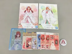 アニメグッズ 五等分の花嫁 グッズまとめ 缶バッジ ステッカー 白無垢イラストボード 中野四葉 五月 美品 2512LT329