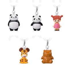 【中古】ストラップ 全5種セット 「パンダコパンダ めじるしアクセサリー」