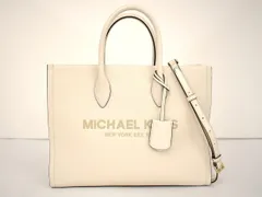 マイケル・コース MICHAEL KORS トートバッグ ミレラ ホワイト系 レディース 2WAY ショルダー付き 保存袋付き 美品 2504LT136
